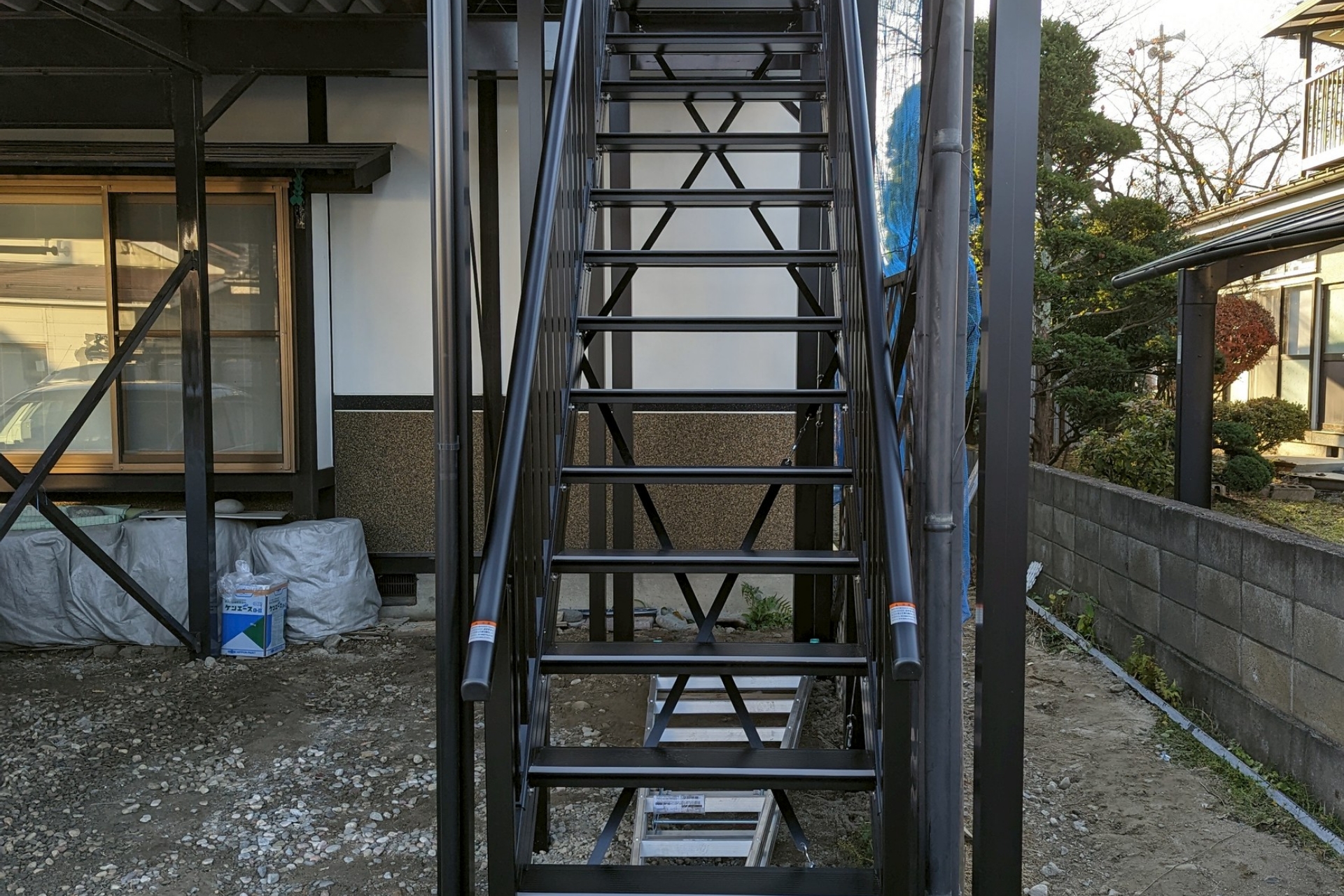 外階段設置工事